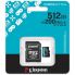 Kingston 512GB Canvas Go! Plus SDCG4 Class 10/UHS-I (U3) V30 microSDXC - 200 MB/s Read - 160 MB/s Write

